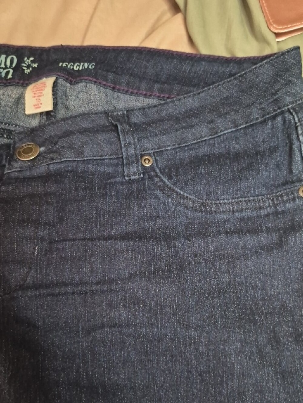 Mossimo Supply Co. Dark Indigo Stretch Jeggings - Picture 4 of 7